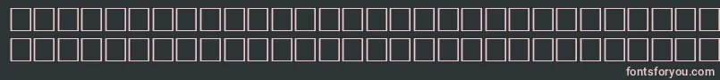 フォントPikto1 – 黒い背景にピンクのフォント