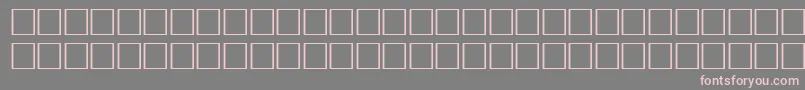 フォントPikto1 – 灰色の背景にピンクのフォント