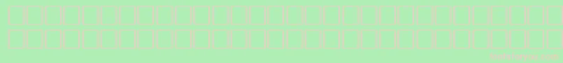 フォントPikto1 – 緑の背景にピンクのフォント