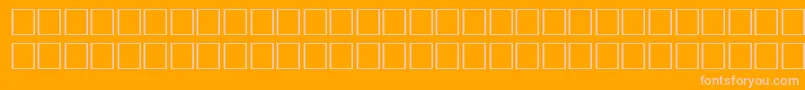 Pikto1-fontti – vaaleanpunaiset fontit oranssilla taustalla