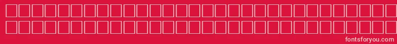 Pikto1-fontti – vaaleanpunaiset fontit punaisella taustalla