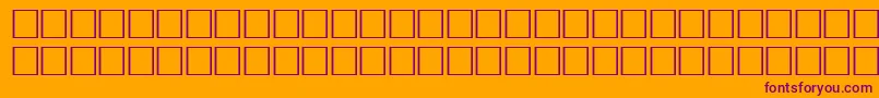 Pikto1 Font – Purple Fonts on Orange Background