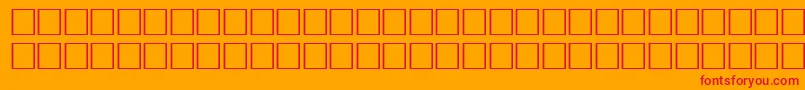 Pikto1 Font – Red Fonts on Orange Background