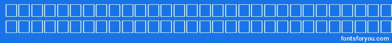 Шрифт Pikto1 – белые шрифты на синем фоне