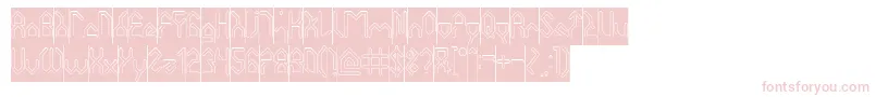 Fonte HouseBuilderHollowInverse – fontes cor-de-rosa