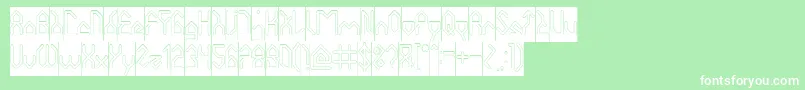 More about HouseBuilderHollowInverse Font HouseBuilderHollowInverse Font – White Fonts on Green Background