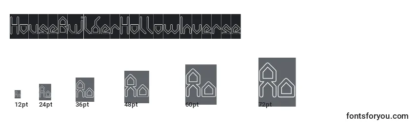 HouseBuilderHollowInverse Font Sizes
