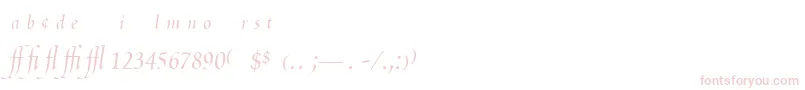 PoeticaChanceryExpert Font – Pink Fonts on White Background