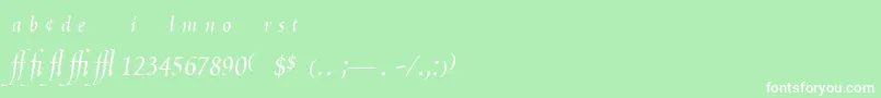 PoeticaChanceryExpert Font – White Fonts on Green Background