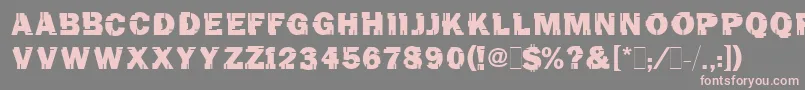 TinchoMugnolo Font – Pink Fonts on Gray Background