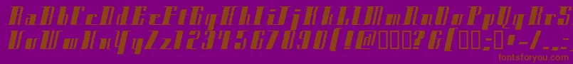 CityExtrabold Font – Brown Fonts on Purple Background