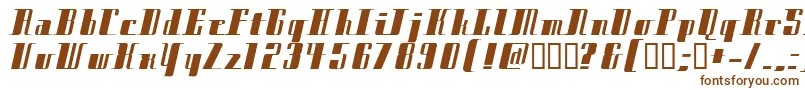 フォントCityExtrabold – 白い背景に茶色のフォント