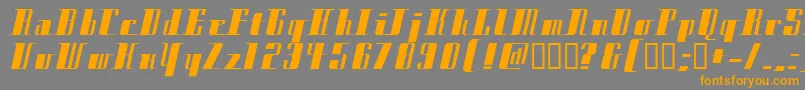 CityExtrabold Font – Orange Fonts on Gray Background