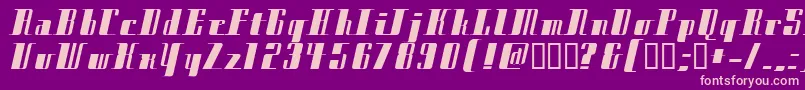 CityExtrabold Font – Pink Fonts on Purple Background