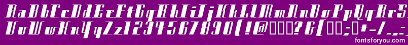 CityExtrabold Font – White Fonts on Purple Background