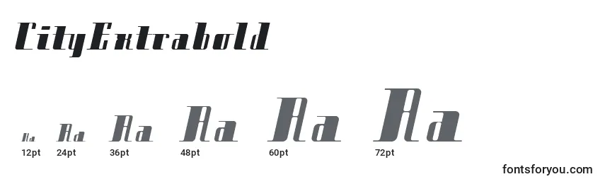 CityExtrabold Font Sizes