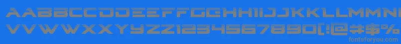 More about Cyberdynehalf Font Cyberdynehalf Font – Gray Fonts on Blue Background