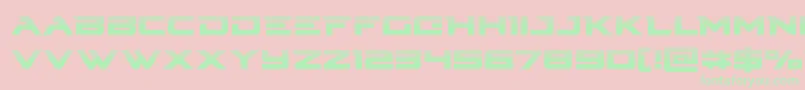 Cyberdynehalf Font – Green Fonts on Pink Background