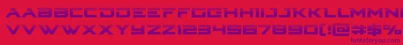 Cyberdynehalf Font – Purple Fonts on Red Background