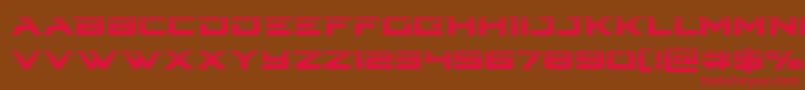 Шрифт Cyberdynehalf – красные шрифты на коричневом фоне