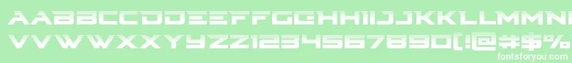 Cyberdynehalf Font – White Fonts on Green Background