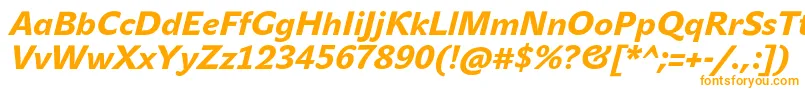 Шрифт JohnsansHeavyProItalic – оранжевые шрифты
