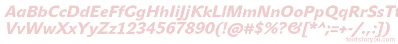 Подробнее о шрифте JohnsansHeavyProItalic Шрифт JohnsansHeavyProItalic – розовые шрифты