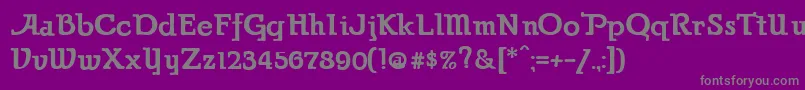Шрифт ParsonsAlternateHeavy – серые шрифты на фиолетовом фоне