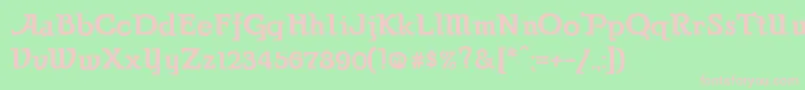 ParsonsAlternateHeavy Font – Pink Fonts on Green Background