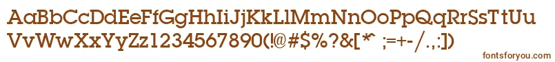 LaplanddemiboldRegular Font – Brown Fonts on White Background