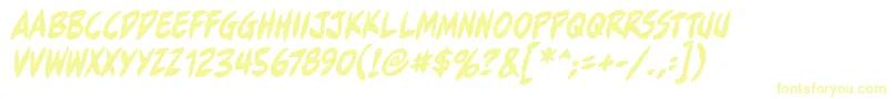 FullbleedbbItal Font – Yellow Fonts