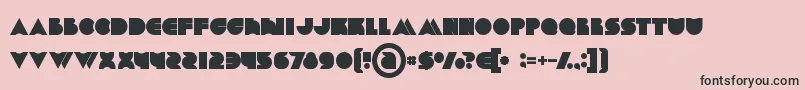 Chromebold Font – Black Fonts on Pink Background