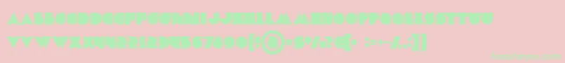 Chromebold Font – Green Fonts on Pink Background