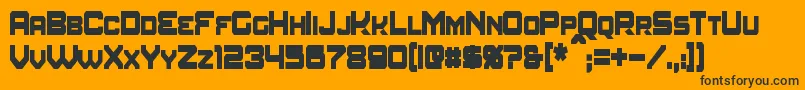 AmuroCondensedBold Font – Black Fonts on Orange Background