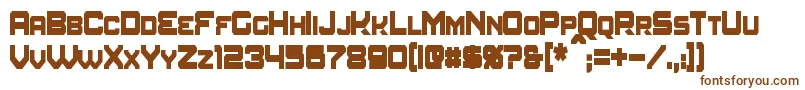 Шрифт AmuroCondensedBold – коричневые шрифты на белом фоне