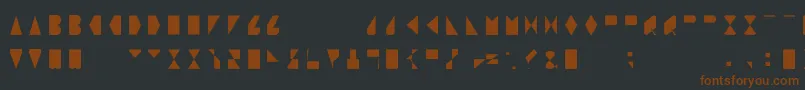 Sosfont Font – Brown Fonts on Black Background
