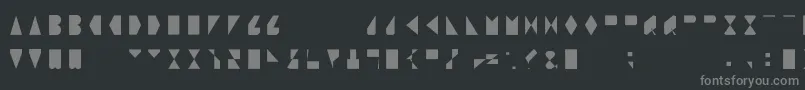 Czcionka Sosfont – szare czcionki na czarnym tle