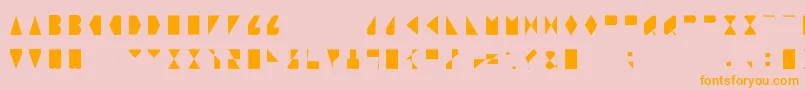 Sosfont Font – Orange Fonts on Pink Background