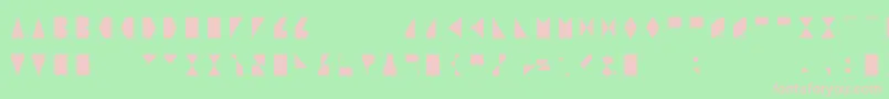 Sosfont Font – Pink Fonts on Green Background