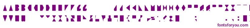 Fonte Sosfont – fontes roxas em um fundo branco