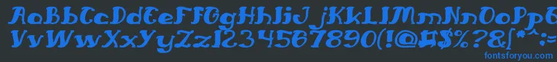 En savoir plus sur la police EverlastingSongItalic Police EverlastingSongItalic – polices bleues sur fond noir