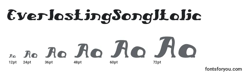 EverlastingSongItalic Font Sizes