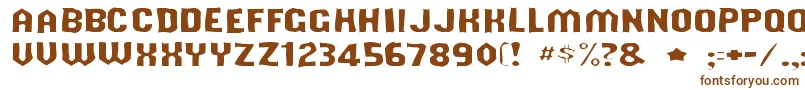 Weitere Informationen zur Shouldveknowngaunt-Schriftart Shouldveknowngaunt-Schriftart – Braune Schriften