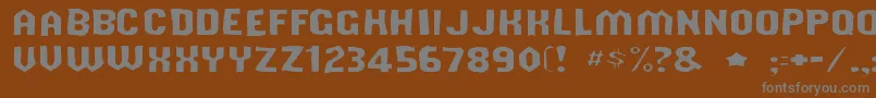 Shouldveknowngaunt Font – Gray Fonts on Brown Background