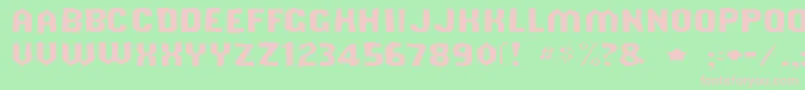 Shouldveknowngaunt Font – Pink Fonts on Green Background