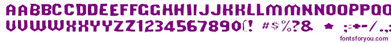 Shouldveknowngaunt Font – Purple Fonts on White Background