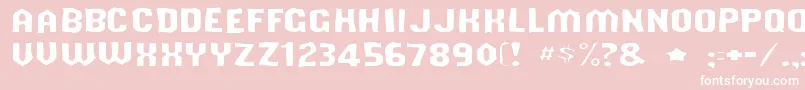 Shouldveknowngaunt Font – White Fonts on Pink Background