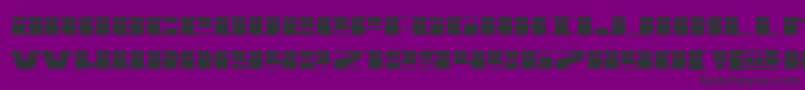 Michiganexpandlaser-Schriftart – Schwarze Schriften auf violettem Hintergrund