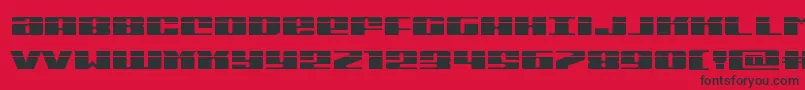 Michiganexpandlaser Font – Black Fonts on Red Background