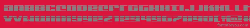 Michiganexpandlaser Font – Gray Fonts on Red Background